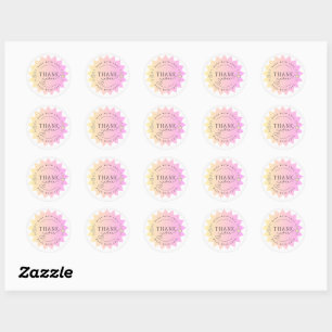 Adesivo Pequena empresa Obrigado Sticker