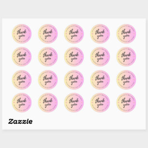 Adesivo Pequena empresa Obrigado Sticker