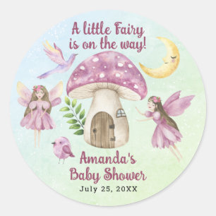 Adesivo Pequena Fada Baby Shower Caprichoso
