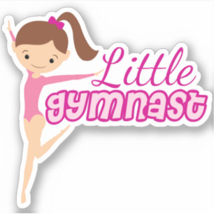 Adesivo Pequena ginasta Brunha de ginástica Infantil Brun