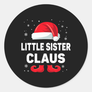 Adesivo Pequena Irmã Claus, Festa de Natal