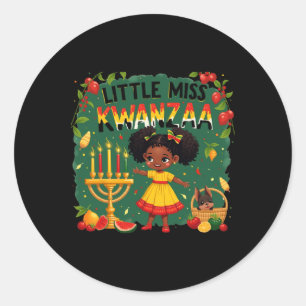 Adesivo Pequena Miss Kwanzaa Roupa Para Crianças Meninas N