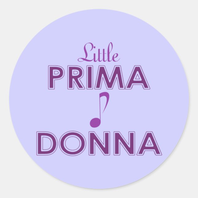 Adesivo Pequena Prima Donna Stickers (Frente)
