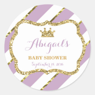 Adesivo Pequena Princesa Sticker, Roxo, Faux Glitter