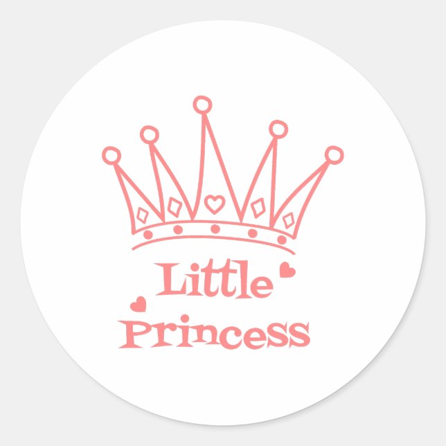 Adesivo Pequena Princesa Sticker - Um Toque Real (Frente)