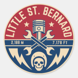 Adesivo Pequena Rua Bernard Passe francês itália motobik a