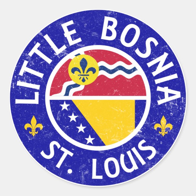 Adesivo Pequena Rua da Bósnia, Louis. (Frente)