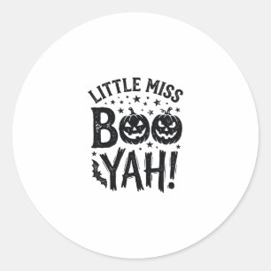 Adesivo Pequena Senhorita Boo Yah Design de Camisa Vintage