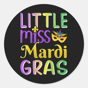 Adesivo Pequena Senhorita Mardi Gras Para Nova Orleans Cos