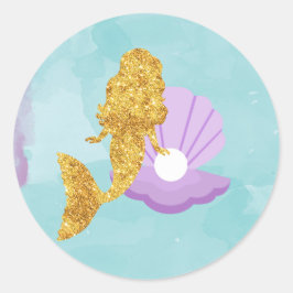 Adesivo Pequena Sereia sob o Partido do Mar Favorece os St