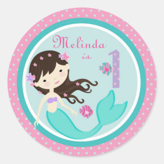 Adesivo Pequena Sereia Vinheta Brunker 1B