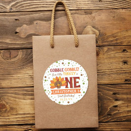 Adesivo Pequena Turquia Cai no primeiro aniversario de Açã