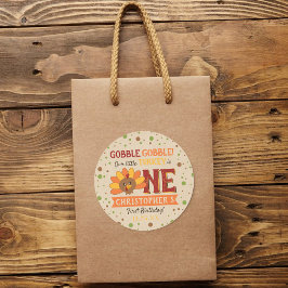 Adesivo Pequena Turquia Cai no primeiro aniversario de Açã