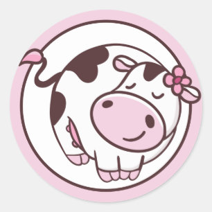 Adesivo Pequena Vaca Bonita