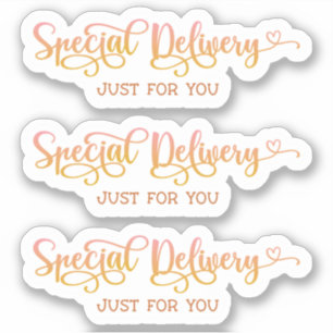 Adesivo Pequenas empresas - Rosa, Muito Obrigado