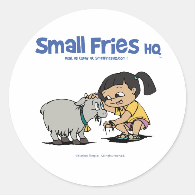 Adesivo Pequenas Fries HQ Junebug Stick Round (Frente)
