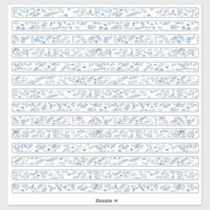 Adesivo Pequenas Fronteiras Florais Flores Boho