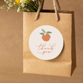 Adesivo Pequenas Laranjas de Citros Cutis Obrigado