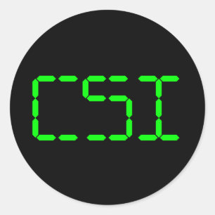 Adesivo Pequenas mercadorias de CSI