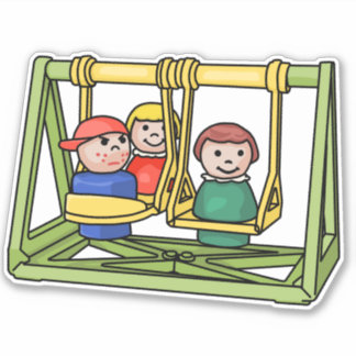 Adesivo Pequenas Pessoas De Preço De Fisher No Swingset