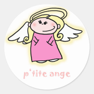 Adesivo Pequeno Ange (anjo pequeno em francês)