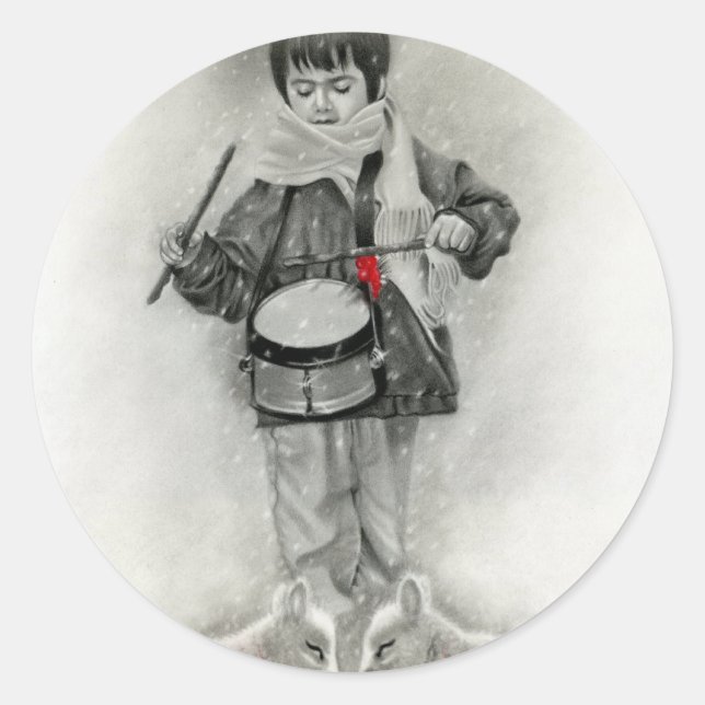 Adesivo Pequeno baterista Sticker (Frente)