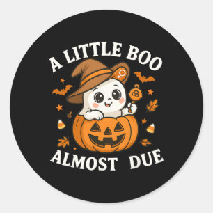 Adesivo Pequeno Boo Está Quase A Vir À Gravidez No Hallowe