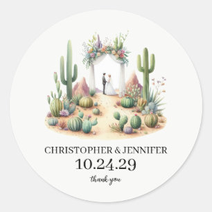 Adesivo Pequeno Casal de Cactus Boho