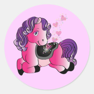 Adesivo Pequeno cavalo feliz