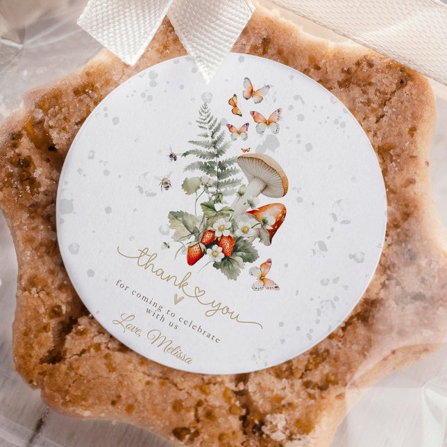 Adesivo Pequeno Chá de fraldas Chá de fraldas de cogumelo (fall baby shower, woodland baby shower, rustic baby shower, little mushroom baby shower, gender neut)