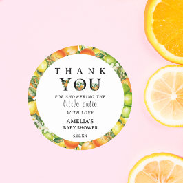 Adesivo Pequeno Chá de fraldas Cutil Obrigado Sticker