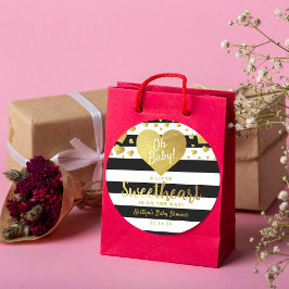 Adesivo Pequeno Chá de fraldas de Dia de os namorados Swet