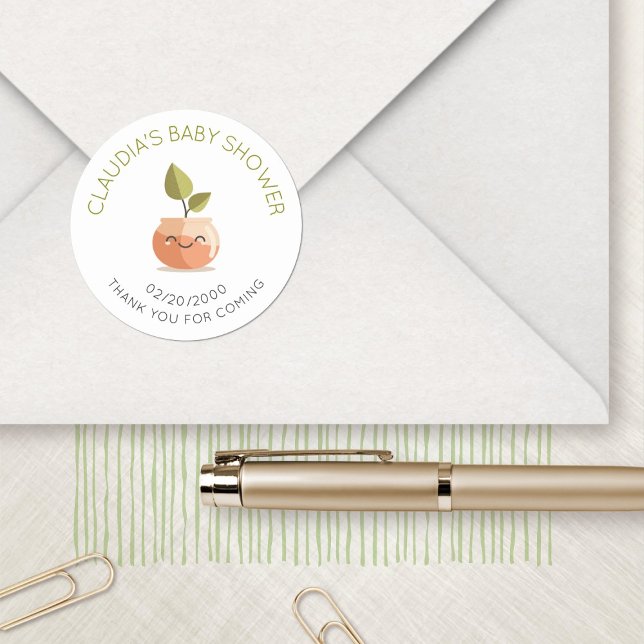 Adesivo Pequeno Chá de fraldas de proto (Criador carregado)