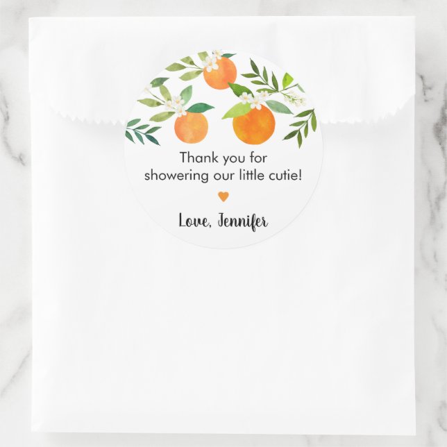 Adesivo Pequeno Chá de fraldas Floral Cutie Greenery (Bolsa)