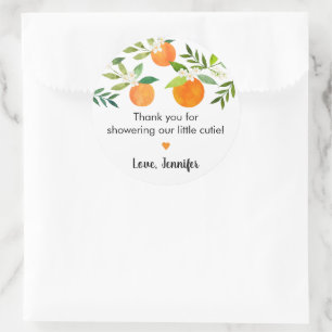 Adesivo Pequeno Chá de fraldas Floral Cutie Greenery