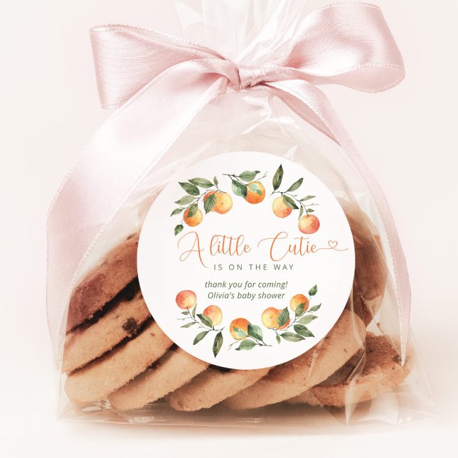 Adesivo Pequeno chá de fraldas obrigado (Criador carregado)