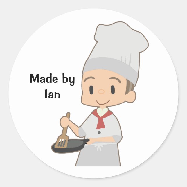 Adesivo Pequeno Chef de Natal (Frente)