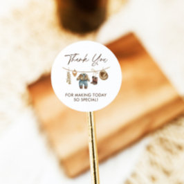 Adesivo Pequeno Cowboy, Chá de fraldas Oeste Selvagem de R