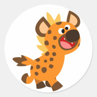 Adesivo Pequeno desenho animado Hyena Sticker