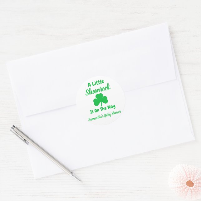 Adesivo Pequeno Dia de São Patrício Shamrock (Envelope)