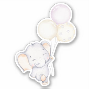 Adesivo Pequeno Elephant Cute Animal Sticker