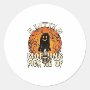 Adesivo Pequeno Fantasma de Halloween Skull Mu da Manhã