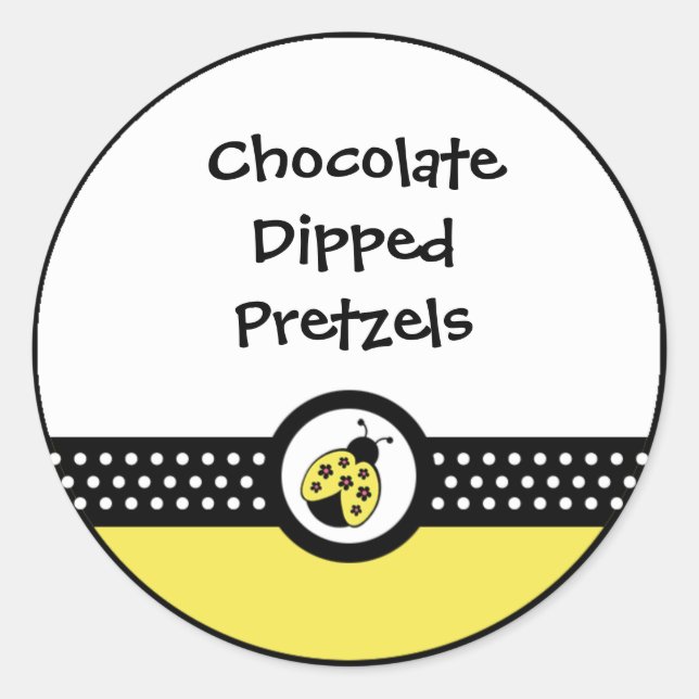 Adesivo Pequeno Festa de aniversário Ladybugs Sticker (Frente)