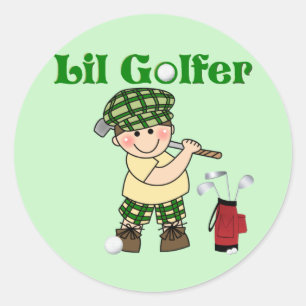 Adesivo Pequeno Golfista