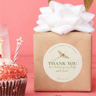 Adesivo Pequeno Inseto Clássico Com Chá de fraldas De Amor