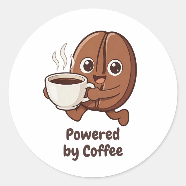 Adesivo Pequeno Kaka – Movido a Café (Frente)