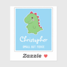 Pequeno, mas rigoroso | Azul T-Rex Cute Engraçado