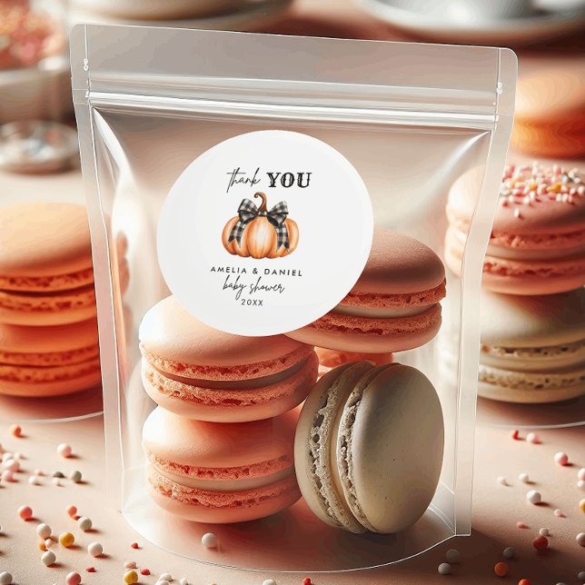 Adesivo Pequeno Minimalismo do Chá de fraldas de Abóbora (Criador carregado)