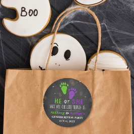 Adesivo Pequeno Monstro do Dia das Bruxas - Festa de Revel