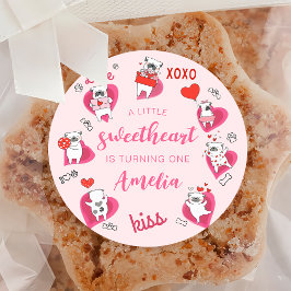 Adesivo Pequeno Namorados Doce Puppy Birthday Sticker